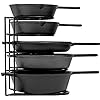 GREEEN TOUCH Multipurpose Pan And Pot Tawa Bartan Rack Holder Stand Plate Dish Lid Tray Utensils Cookware Cupboard Cabinet Storage Shelf Shelves Organiser Organizer for Kitchen (Round Model)