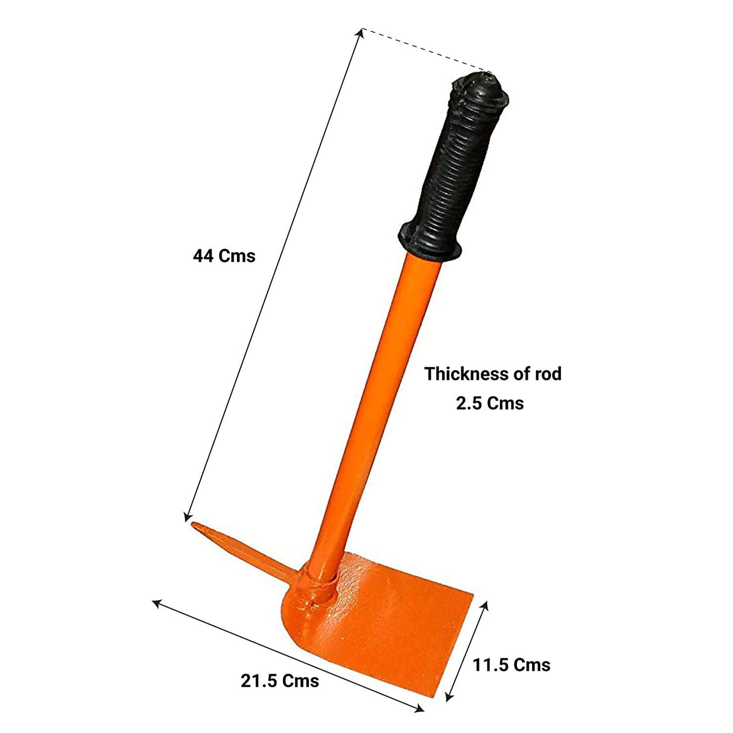 Green Touch Garden Tool Set Includes, Garden Hoe, Garden Tiller, Harden Hand Hoe with Pack of 4 Iron Indoor/Outdoor Flower Pot/Plant Stand for Home Garden Balcony Living Room Decor.