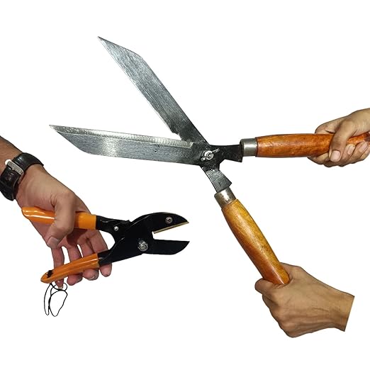 "Green Touch: Hedge Shear & Manual Grass Cutter Essentials"