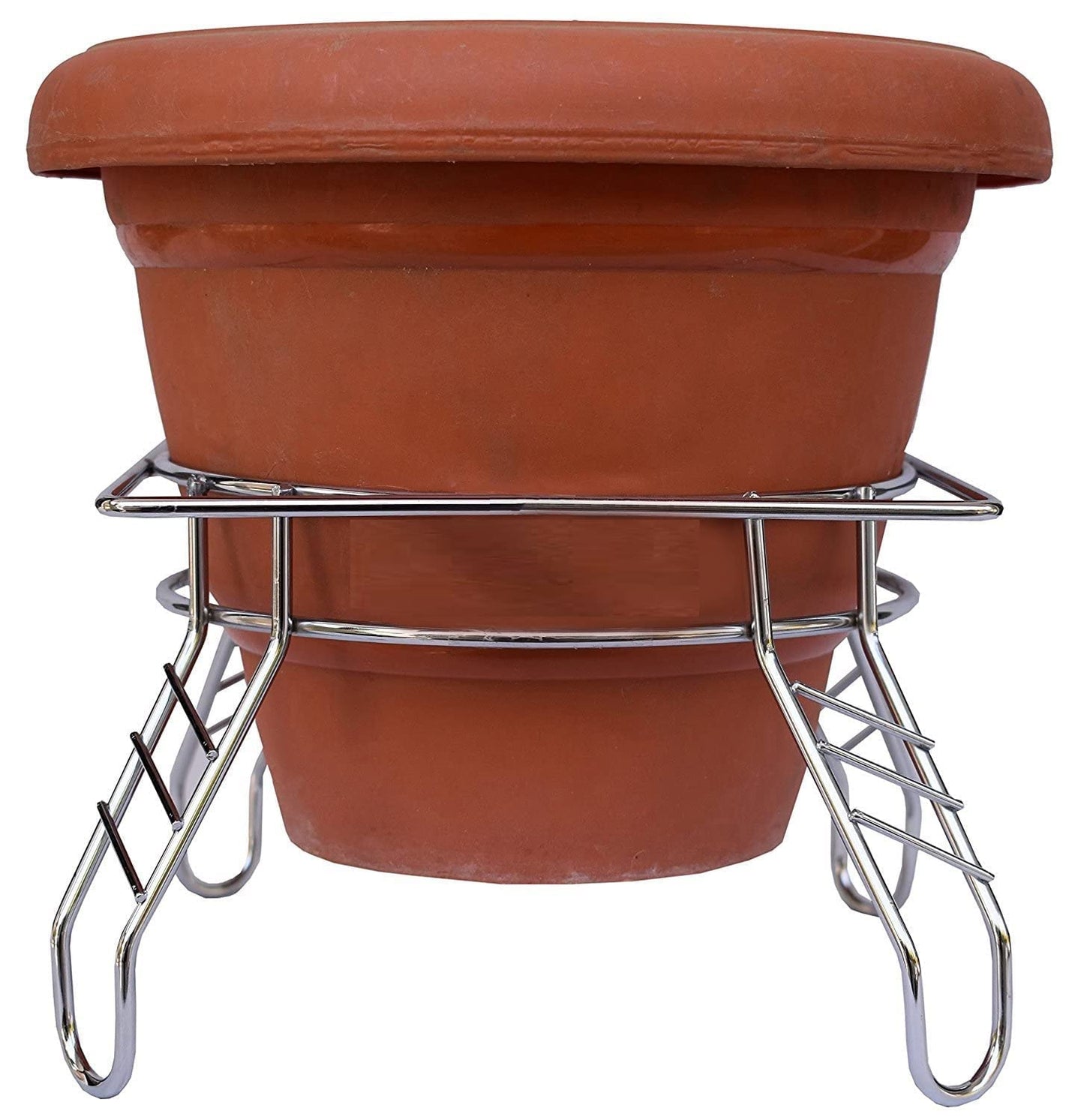 Green Touch Decorative and Premium 2 in 1 SS Matka Stand, Water Pot Stand,Kitchen Pot Stand,Water Dispenser Stand,Earthen Pot Stand,Water Can Stand,Water Pot Holder,Mataka Holder Kitchen Platform