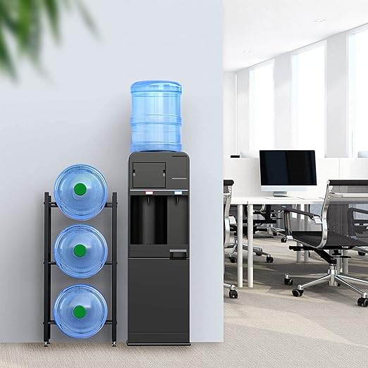 green touch Water Bottle Holder, Water Jug Holder Stand Water Bottle Organizer Storage for 3 Bottle Water Jug, Water Cooler Jug Rack for Home Kitchen Office, Hospitals, Schools, Hotels.