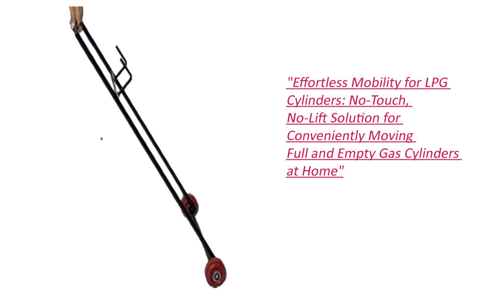 "Effortless Stainless Steel LPG Cylinder Trolley: Durable and Convenient"