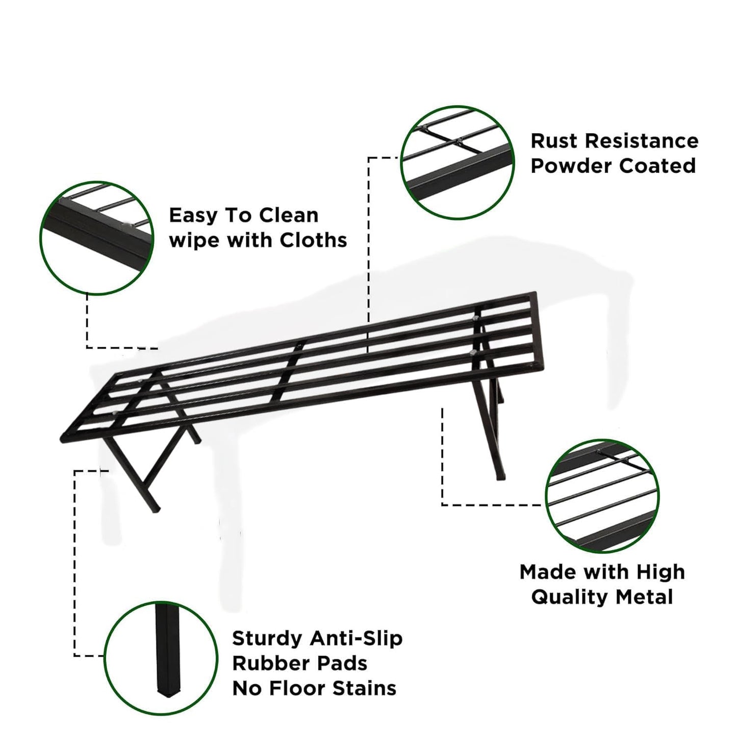 Space-Saving Iron Plant Stand,Durable & Stylish for Home Décor,Multi-purpose plant Stand,Balcony plant stand