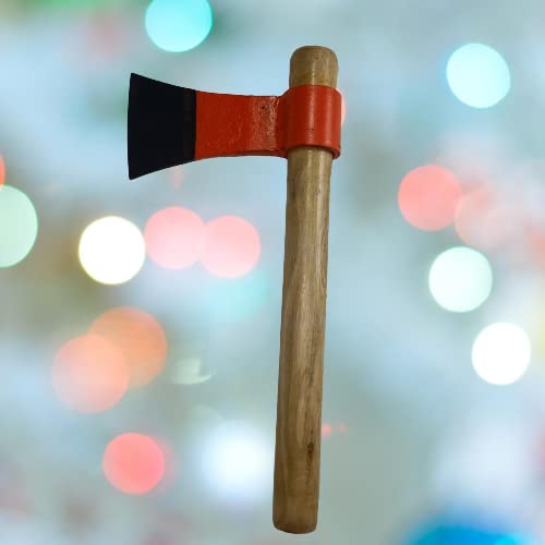 Green Touch  With wooden Handle Wooden Cutting Axe,Wood Cutting Axe For Camping,Farming,Gardening,Axe For Wood Cutting,Treel Cutting too,Lakade Kataneka Kuhadi,Fish Cutting Tool,Chicken Cutting tool (Without Handle Reguler)