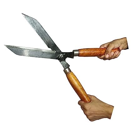 Green Touch  Pack of 4 Useful Gardening Tools and Scissor Combo with Oil (Oil is Useful for Rust Free Scissor) for Home Gardening Purpose,Tree Cutting Tool,Lawn Cutter Tool,Hedge Shear,throwel,Oil
