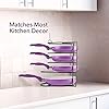 GREEEN TOUCH  Multipurpose Pan And Pot Tawa Bartan Rack Holder Stand Plate Dish Lid Tray Utensils Cookware Cupboard Cabinet Storage Shelf Shelves Organiser Organizer for Kitchen (Round Model)