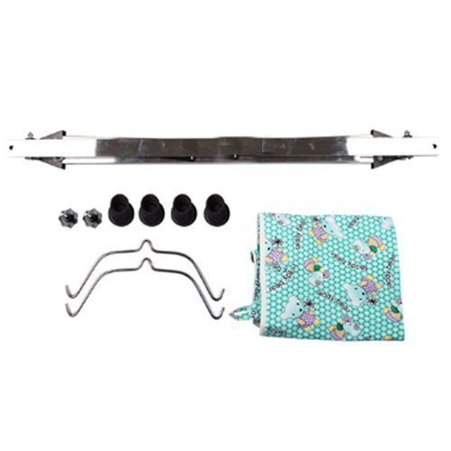 Green Touch Baby Boy'S And Girl'S Portable Folding Special Addition Swing/Parna/Jhula/Totthil Cradle/Ghodiyu/Crib/Bassinet (Black, Stainless Steel), 85 Centimeters