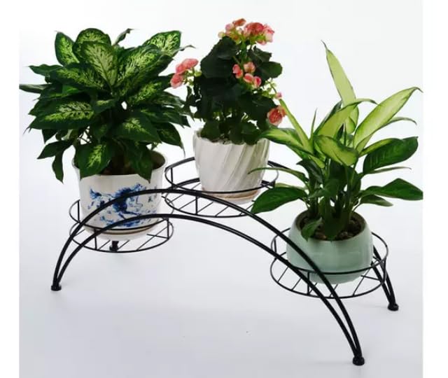 green touch 3 TIER Spe. Edition Decorative Planter Stand For Indoor and outdoor,Home,Kitchen,Terrace,Garden,Schools,Hotel,restaurants,stands For Balcony garden office Decor Items office (Spe Edi 9)
