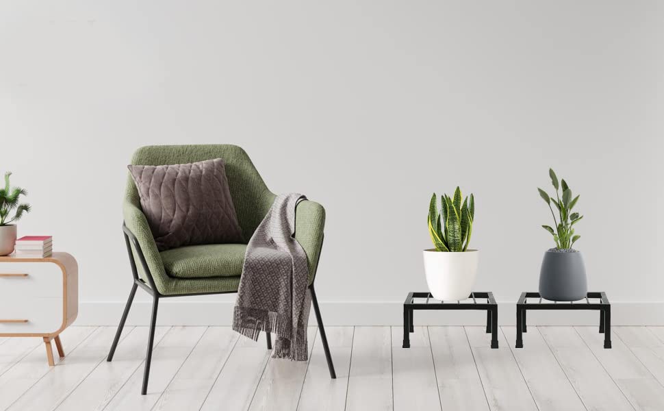 green touch Pack of 4 Spe. Edition Decorative Planter Stand For Indoor and outdoor,Home,Kitchen,Terrace,Garden,Office,Schools,Hotel,restaurants,stands For Balcony garden Decore Items home office (Spe Edi 5)