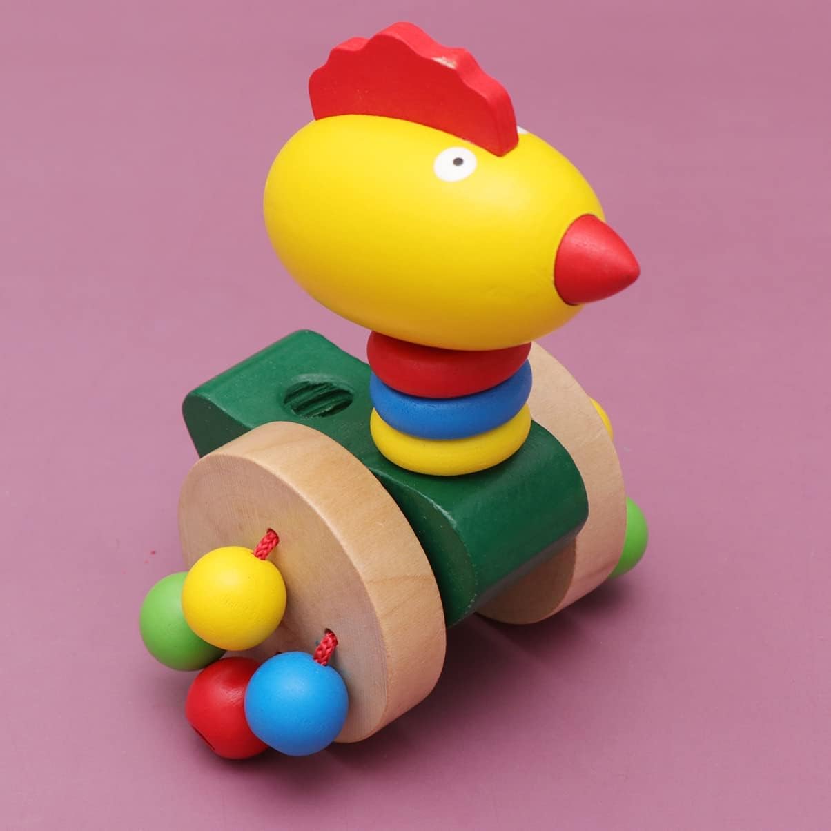 Green Touch  Hub Kids/Baby Pushing Toys Baby Walking Toys Infant Toddler Walker Toddler Wooden Push Toy/Early Walking Toy (Style 3)