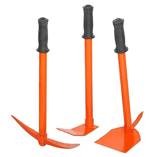 Green Touch  Combo of 6 Garden Tool Set Includes, Garden Hoe, Garden Tiller, Harden Hand Hoe - Set of Required Tools