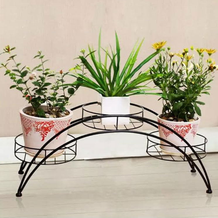 green touch 3 TIER Spe. Edition Decorative Planter Stand For Indoor and outdoor,Home,Kitchen,Terrace,Garden,Schools,Hotel,restaurants,stands For Balcony garden office Decor Items office (Spe Edi 9)