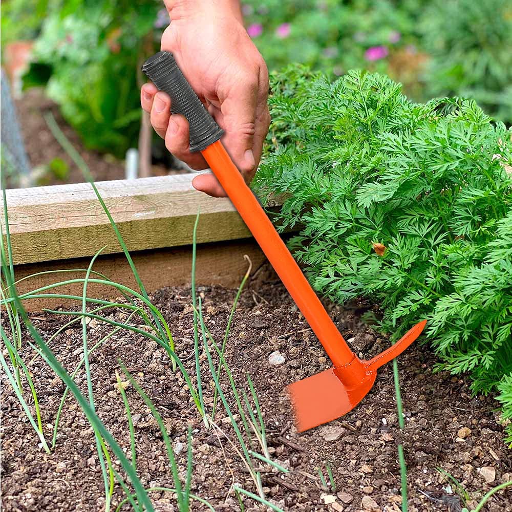 GREEN TOUCH Home Garden Tools Coombo of Tiller and Hoe with 3 Prong. Garden Tool Kit (Set of 2)