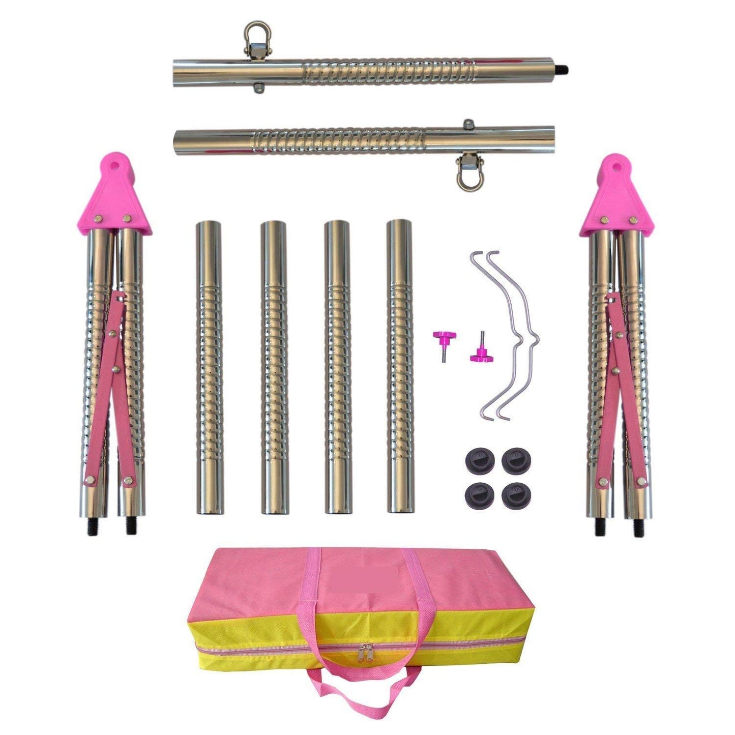 Green Touch  Stainless Steel Baby Boy'S And Girl'S Portable Folding Swing Cradle,Pink, ?120 Centimeters, 85 Centimeters, 7 Centimeters