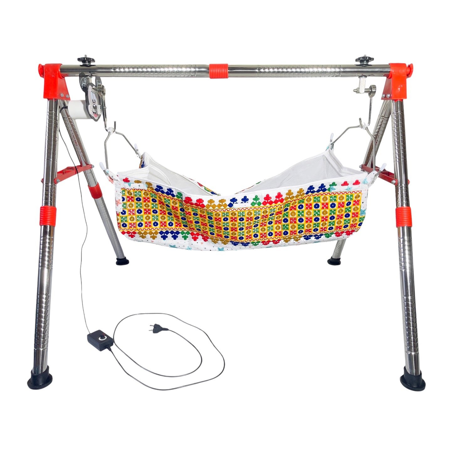 Green Touch Automatic Cradle for Baby | Swing Cradle | ghodiyu | Adjustable Speed | Automatic Jhula for Baby Boy and Girl of 0 to 3 Years | Jhula/Thothil/Palna for Baby