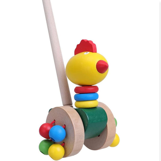Green Touch  Hub Kids/Baby Pushing Toys Baby Walking Toys Infant Toddler Walker Toddler Wooden Push Toy/Early Walking Toy (Style 3)