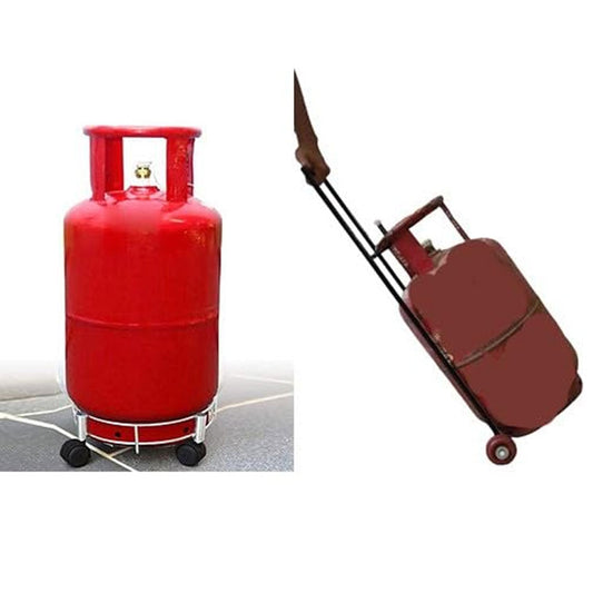 PaGreen Touch  Stainless Steel LPG Gas Trolleys: Rust-Free, Heavy-Duty (up to 100kg), User-Friendly, Versatile, Easy to Store and Clean.