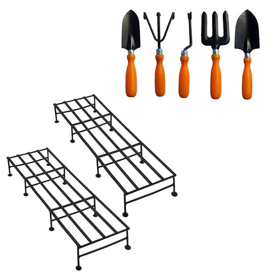 Green Touch Plant Stand and Garden Tool Set of 5