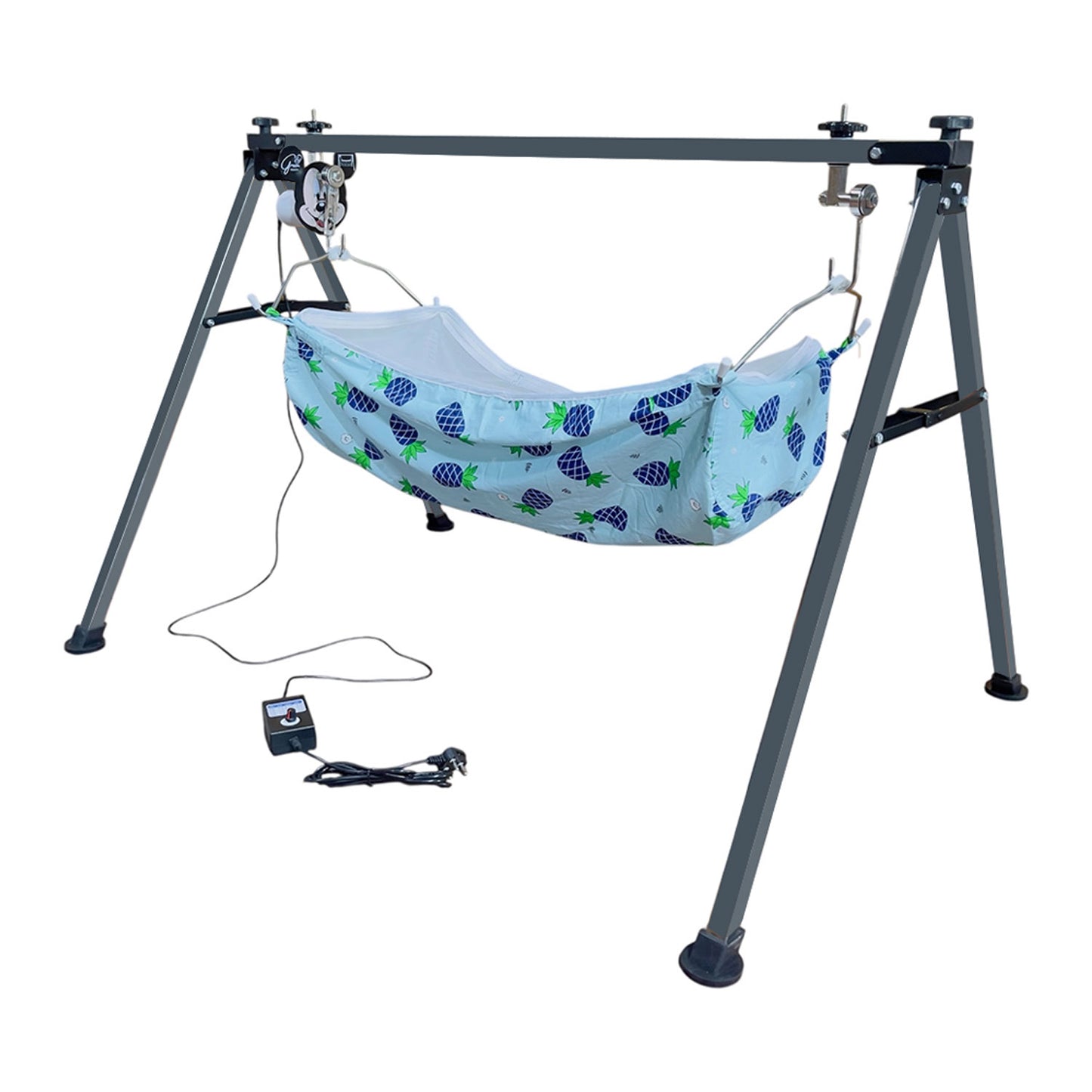 Green Touch Stainless Steel Automatic Baby Cradle/ghodiyu/jhula/Swing | Ss Folding Autoswing Cradle | Automatic Ghodiyu