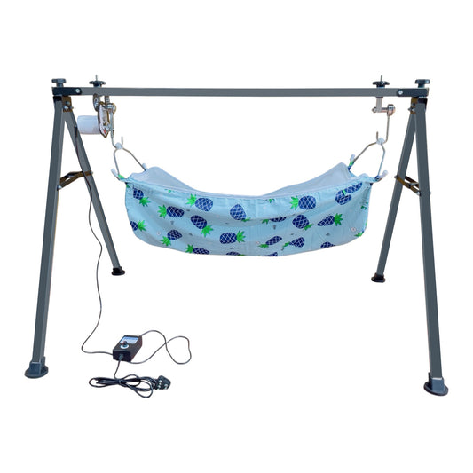 Green Touch Stainless Steel Automatic Baby Cradle/ghodiyu/jhula/Swing | Ss Folding Autoswing Cradle | Automatic Ghodiyu