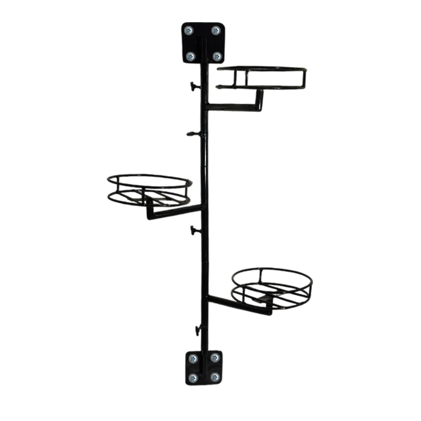 "3-Tier Wall Mounted Plant Stand - Space Saving Metal Planter Holder"