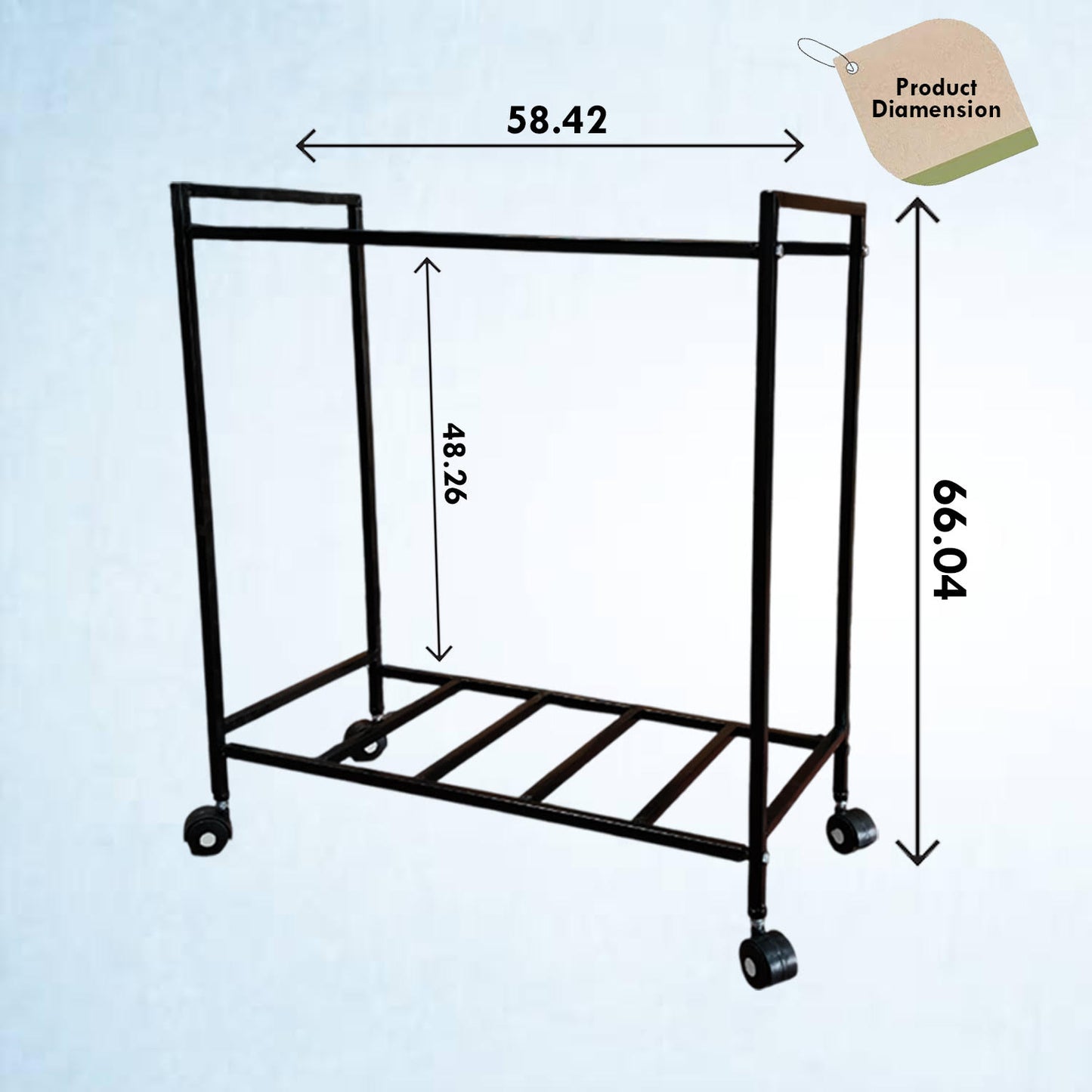 "Durable Iron Single Battery Stand Battery stand for inverter,Iron battery stand,Single battery trolley