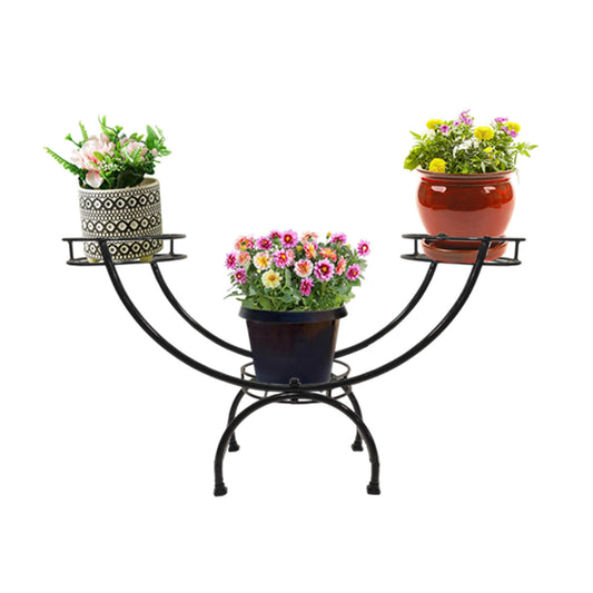 3-Tier Decorative Flower Pot Stand - Durable and Elegant Plant Holder for Home, Office, School, and Hospital (Indoor & Outdoor Use)