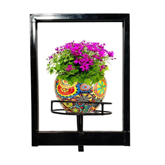 Pack of 1-Vibrant Wall-Mounted Plant Stand Indoor/Outdoor Decor,gamla stand , tulsi pot stand, podha stand