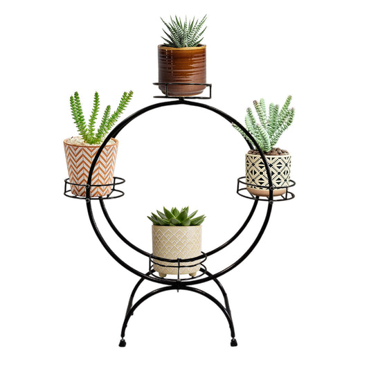 4 self Modern Multi-Tier Metal Plant Stand -Decorative Garden Plant Frame,Indoor-Outdoor Trellis for Plants,Minimalist Plant Support Frame