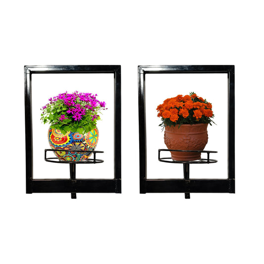 Pack of 2-Vibrant Wall-Mounted Plant Stand for Indoor/Outdoor Decor,gamla stand, podha stand , tusli pot stand